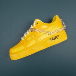 Nike Air Force 1 Yellow Low-top AF1 Casual Shoes For Men Women 