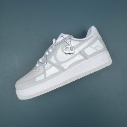 Nike Air Jordan 1 White Gray Low-top AJ1 Casual Shoes For Men Women 