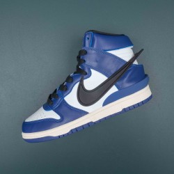 AMBUSH x Nike Dunk High Deep Royal Men Blue White Sports Shoes 