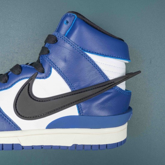 AMBUSH x Nike Dunk High Deep Royal Men Blue White Sports Shoes