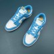 Nike Dunk Low White Ltblue Women Casual Shoes