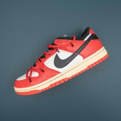 Nike Dunk Low EMB NBA 75th Anniversary Chicago Orange White Black For Men Shoes 