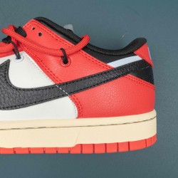 Nike Dunk Low EMB NBA 75th Anniversary Chicago Orange White Black For Men Shoes 