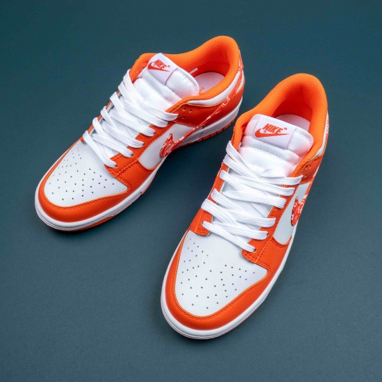 Nike Dunk Low Essential Paisley Pack Orange White Women Casual Shoes