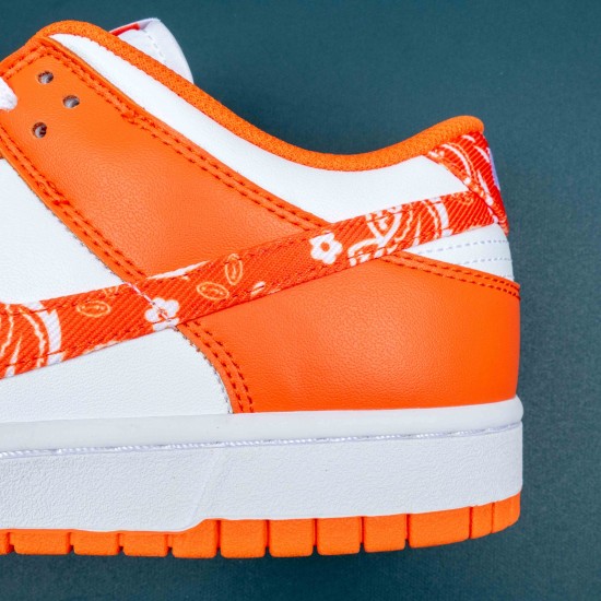 Nike Dunk Low Essential Paisley Pack Orange White Women Casual Shoes