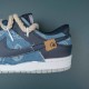 Nike Dunk Low GS Michigan Varsity Navy Maize Women Shoes