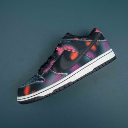 Nike Dunk Low Graffiti Purple Black For Men Casual Shoes 