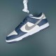 Nike Dunk Low Ironstone Navy White Grey Men Casual Shoes