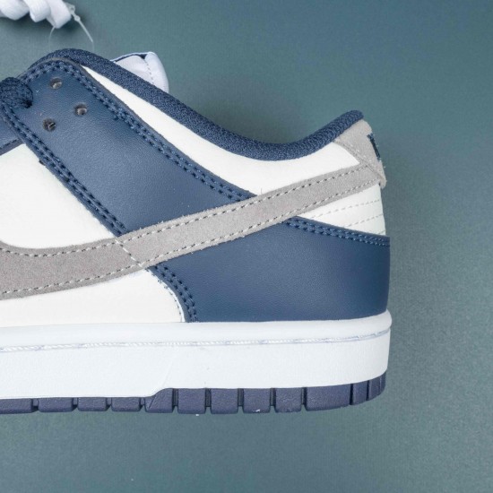 Nike Dunk Low Ironstone Navy White Grey Men Casual Shoes