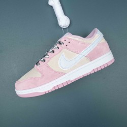 Nike Dunk Low LX Pink Foam Grey Beige Women Casual Shoes 