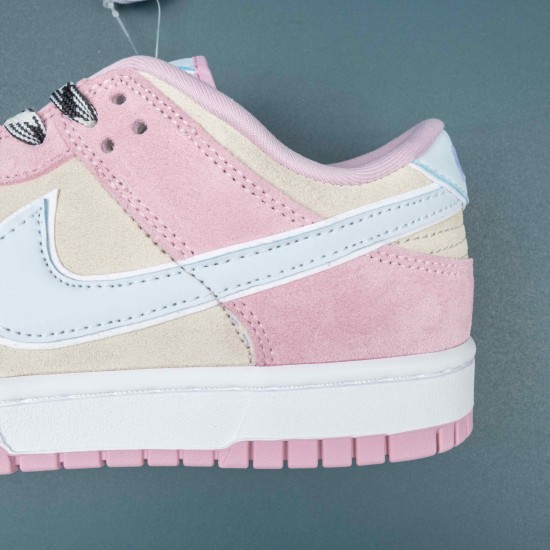 Nike Dunk Low LX Pink Foam Grey Beige Women Casual Shoes