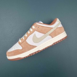 Nike Dunk Low Medium Curry Men Brown White Sports Shoes 