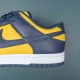 Nike Dunk Low Michigan Navy Yellow White Men Casual Shoes