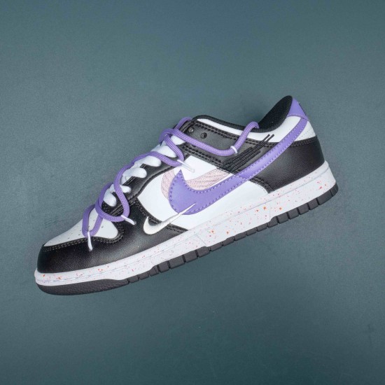 Nike Dunk Low Purple White Black For Women Casual Shoes