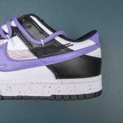 Nike Dunk Low Purple White Black For Women Casual Shoes 