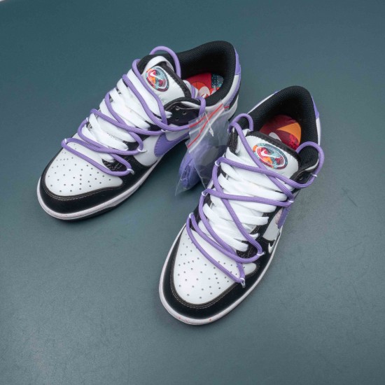 Nike Dunk Low Purple White Black For Women Casual Shoes