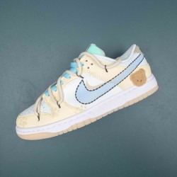 Nike Dunk Low Blue White LtYellow LtBlue Men Casual Shoes 