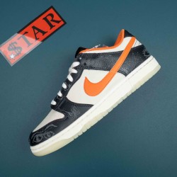 Nike Dunk Low PRM Halloween Black Orange White Men Shoes 