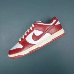 Nike Dunk Low PRM Vintage Team Red Women Shoes 