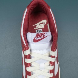 Nike Dunk Low PRM Vintage Team Red Women Shoes 