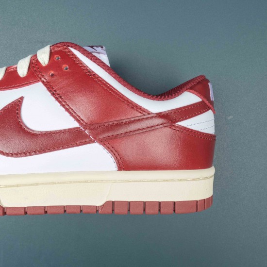 Nike Dunk Low PRM Vintage Team Red Women Shoes