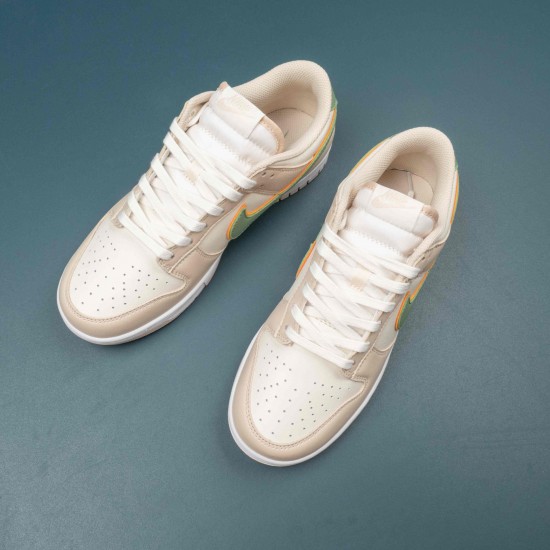 Nike Dunk Low Pale Ivory Oil Green Women Sports Shoes