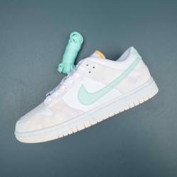 Nike Dunk Low Pastel Paisley White Green Women Shoes 