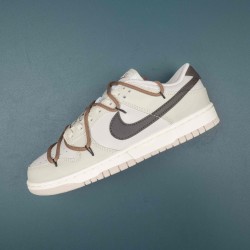 Nike Dunk Low Phantom Metallic Gold Women Sports Shoes 