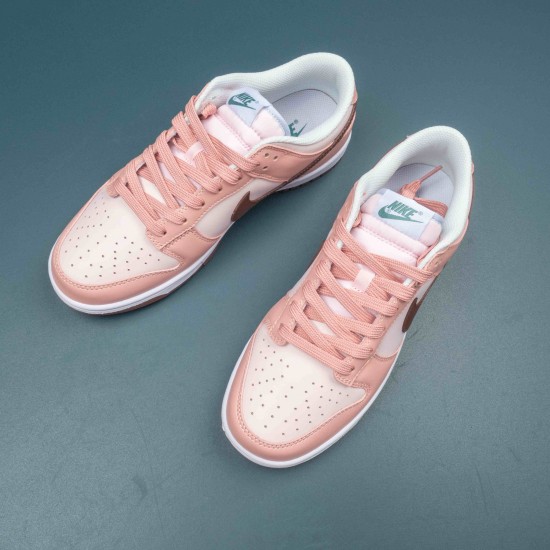 Nike Dunk Low Pink Brown Ltpink Women Casual Shoes