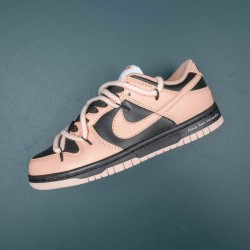 Nike Dunk Low Pink Oxford Pink Black Women Casual Shoes 