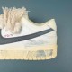 Nike Dunk Low Retro Coconut Milk Beige Black Women Shoes