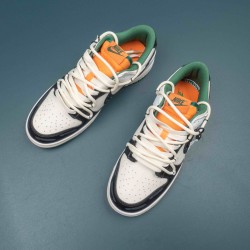 Nike Dunk Low Retro Miami Hurricanes Beige Black Men Casual Shoes 