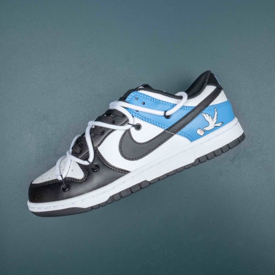 Nike Dunk Low Retro White Black Blue Panda Men Shoes