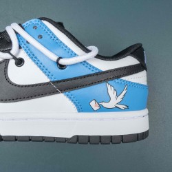 Nike Dunk Low Retro White Black Blue Panda Men Shoes 