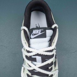 Nike Dunk Low Retro White Black Beige Men Sports Shoes 