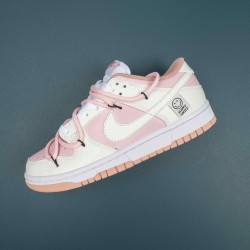 Nike Dunk Low White Pink Women Casual Shoes 