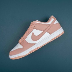 Nike Dunk Low Rose Whisper Pink White Women Shoes 