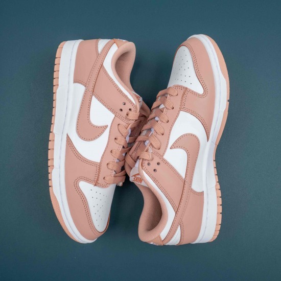 Nike Dunk Low Rose Whisper Pink White Women Shoes