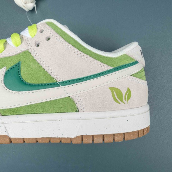 Nike Dunk Low SE 85 Double Swoosh Sail Green Women Shoes