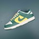 Nike Dunk Low SE Noble Green Yellow White Women Shoes