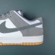 Nike Dunk Low Smoke Grey Gum 3M Swoosh Men Sports Shoes