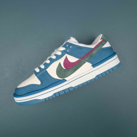 Nike Dunk Low Twist Navy White Green Women Casual Shoes