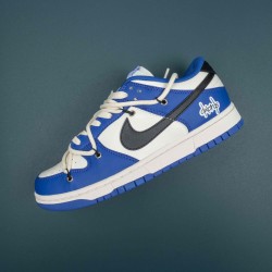 Nike Dunk Low USA White Navy Black Women Casual Shoes 