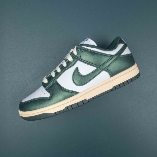 Nike Dunk Low Vintage Green White Women Shoes