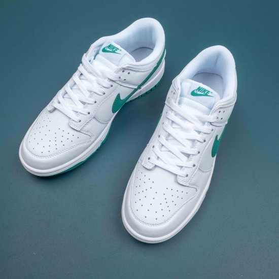 Nike Dunk Low White Green Noise Women Shoes