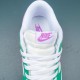 Nike Dunk Low White Stadium Green Fuchsia Women Shoes