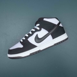 Nike Dunk Mid Black White For Men Casual Shoes 