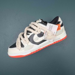 Nike SB Dunk Low Black White Red Orange Men Casual Shoes 