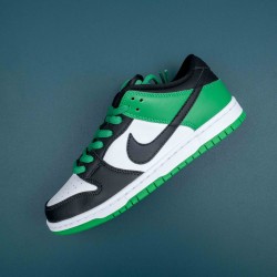 Nike SB Dunk Low Black White Green Men Casual Shoes 