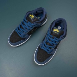 Nike SB Dunk Low Midnight Navy Black Men Shoes 304292-408 